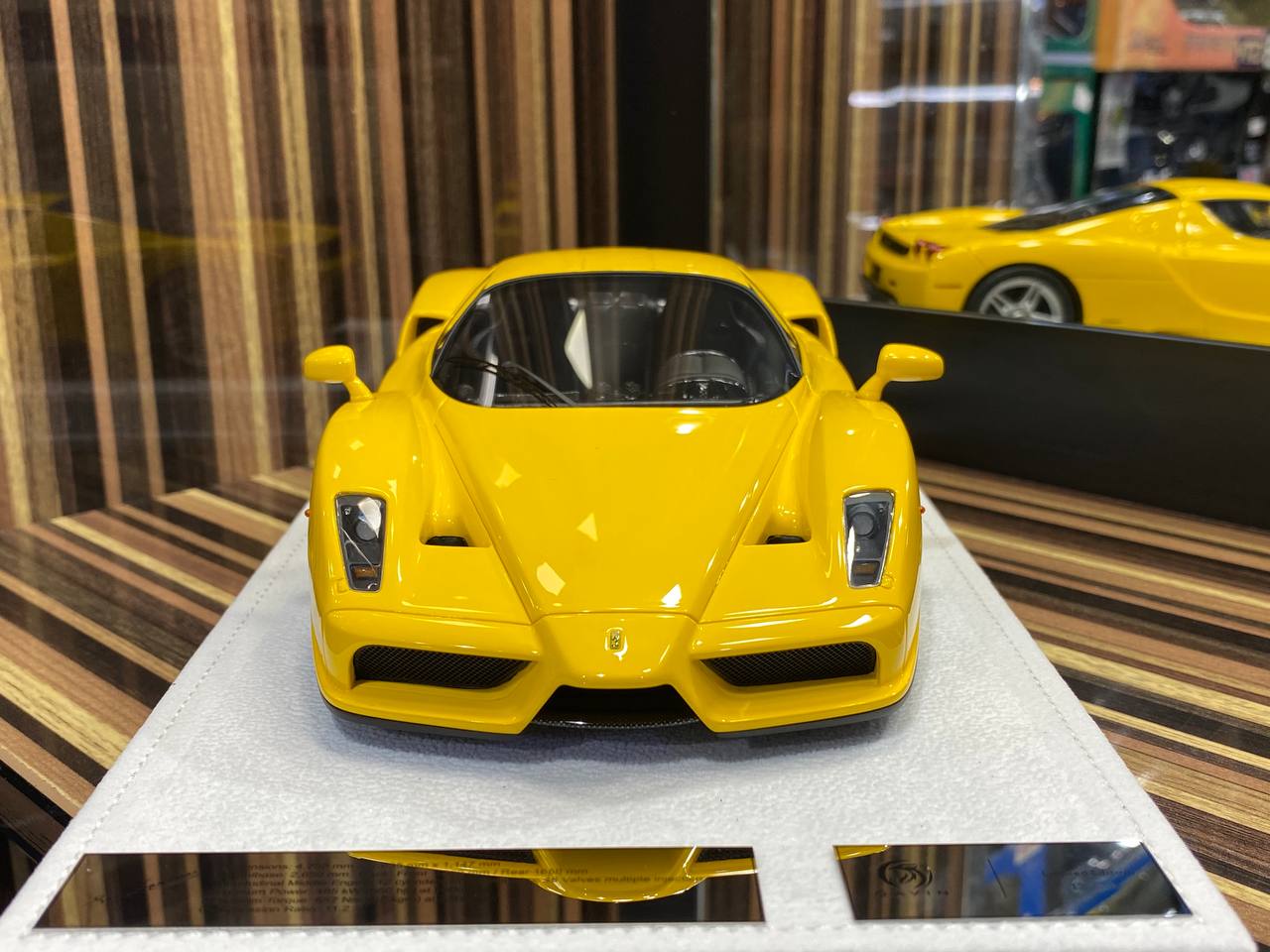 GAVIN Models Ferrari Enzo - Yellow (1/18 Resin Model) Miniature Car|Sold in Dturman.com Dubai UAE.
