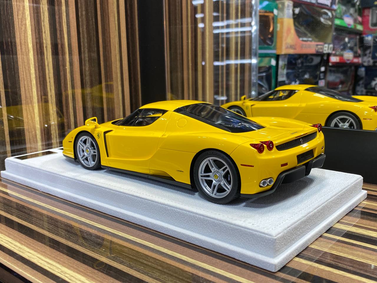 GAVIN Models Ferrari Enzo - Yellow (1/18 Resin Model) Miniature Car|Sold in Dturman.com Dubai UAE.