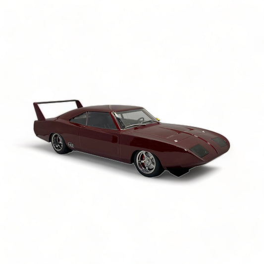 Greenlight Dodge Charger Daytona Fast & Furious - Maroon (1969, 1/18 Scale)|Sold in Dturman.com Dubai UAE.