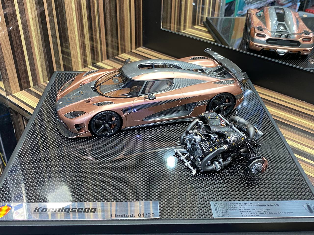 Fronti Art Koenigsegg Agera RS-Limited Edition Resin Model with Engine 1/18|Sold in Dturman.com Dubai UAE.