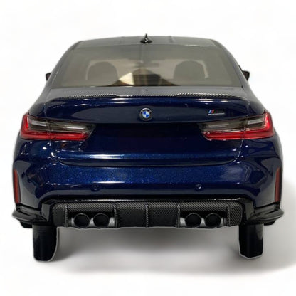 Minichamps BMW M3 (2020) - 1/18 Resin Model, Blue Metallic|Sold in Dturman.com Dubai UAE.