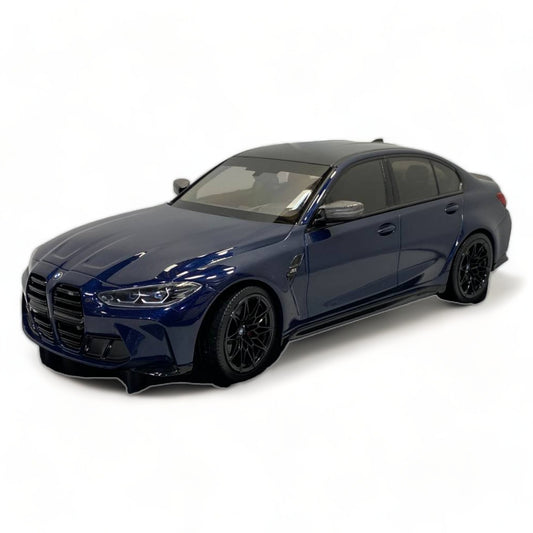 Minichamps BMW M3 (2020) - 1/18 Resin Model, Blue Metallic|Sold in Dturman.com Dubai UAE.