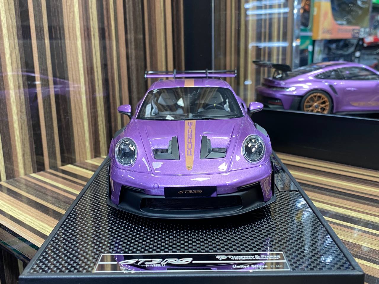 Timothy & Pierre Porsche 911 GT3 RS (992) - 1/18 Resin Model, Striking Purple|Sold in Dturman.com Dubai UAE.