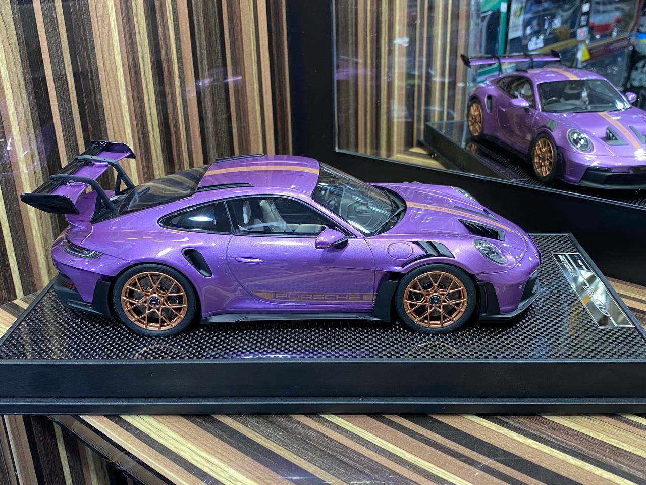 Timothy & Pierre Porsche 911 GT3 RS (992) - 1/18 Resin Model, Striking Purple|Sold in Dturman.com Dubai UAE.