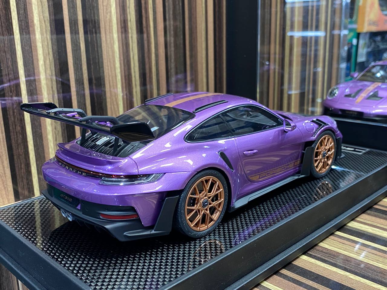 Timothy & Pierre Porsche 911 GT3 RS (992) - 1/18 Resin Model, Striking Purple|Sold in Dturman.com Dubai UAE.