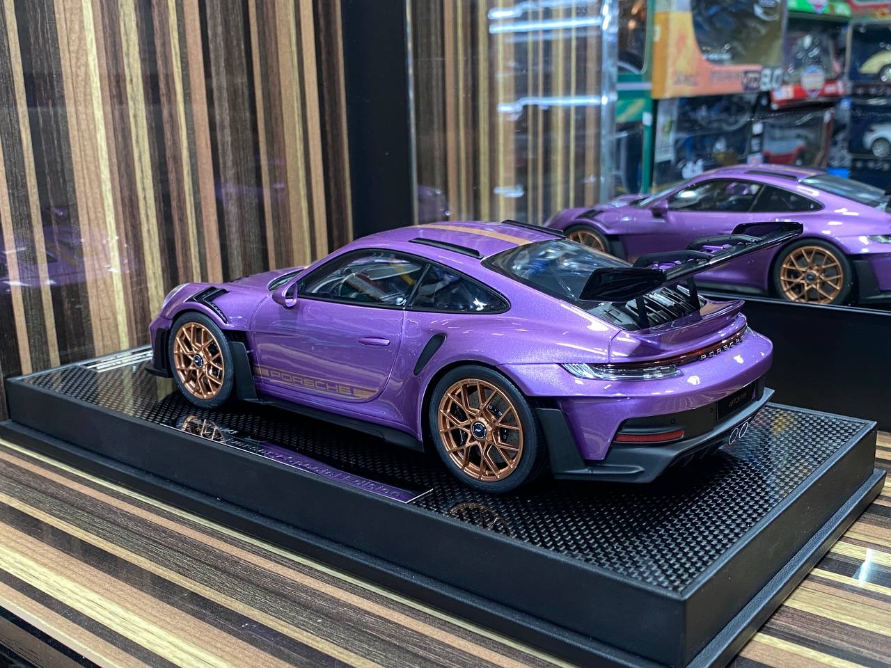 Timothy & Pierre Porsche 911 GT3 RS (992) - 1/18 Resin Model, Striking Purple|Sold in Dturman.com Dubai UAE.