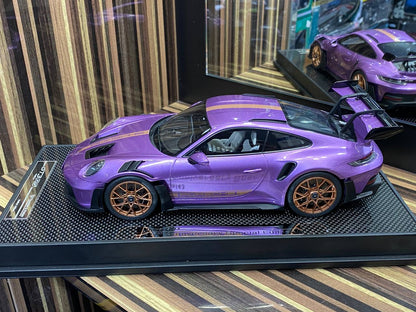 Timothy & Pierre Porsche 911 GT3 RS (992) - 1/18 Resin Model, Striking Purple|Sold in Dturman.com Dubai UAE.