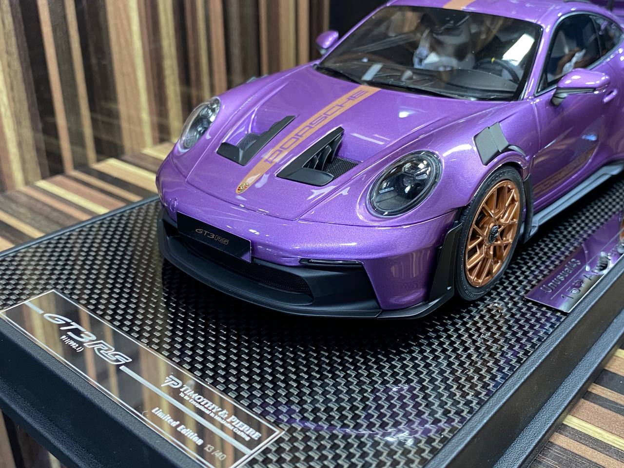 Timothy & Pierre Porsche 911 GT3 RS (992) - 1/18 Resin Model, Striking Purple|Sold in Dturman.com Dubai UAE.