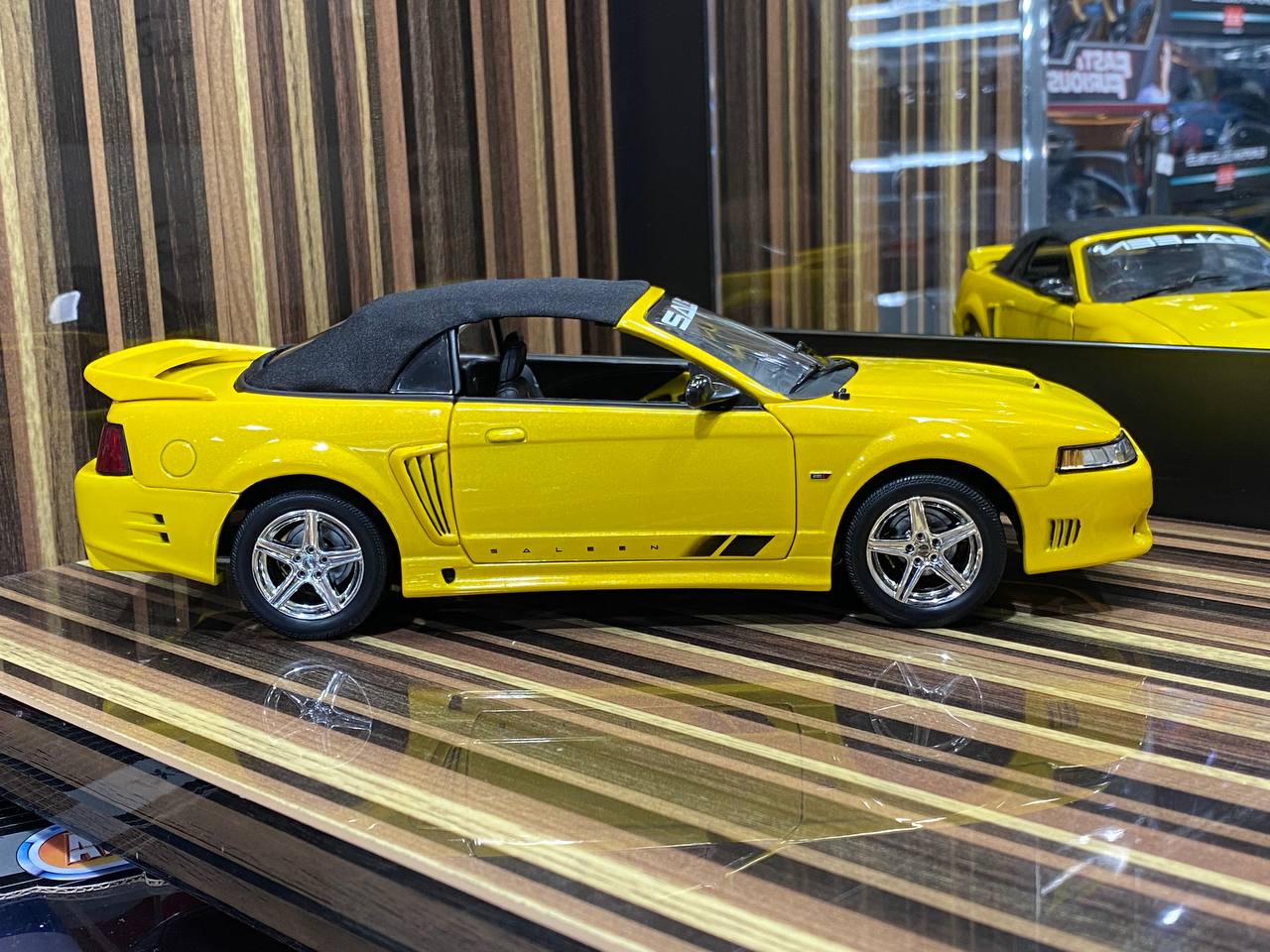 Ford Saleen Mustang S281 2003 Yellow Model Car by Joy Ride | 1/18 Diecast