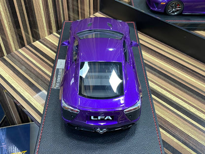 1/18 Diecast Lexus LFA 2012 Purple IVY Models Scale Model Car