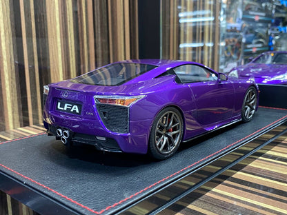 1/18 Diecast Lexus LFA 2012 Purple IVY Models Scale Model Car