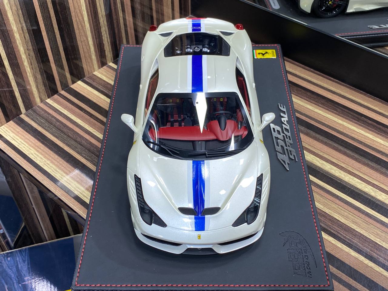 1/18 Resin Ferrari 458 Speciale White BBR Scale Model Car