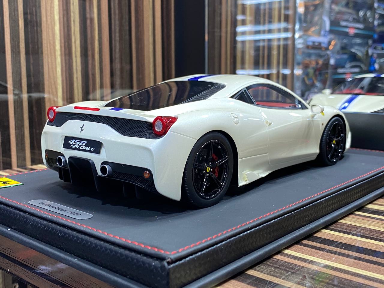 1/18 Resin Ferrari 458 Speciale White BBR Scale Model Car