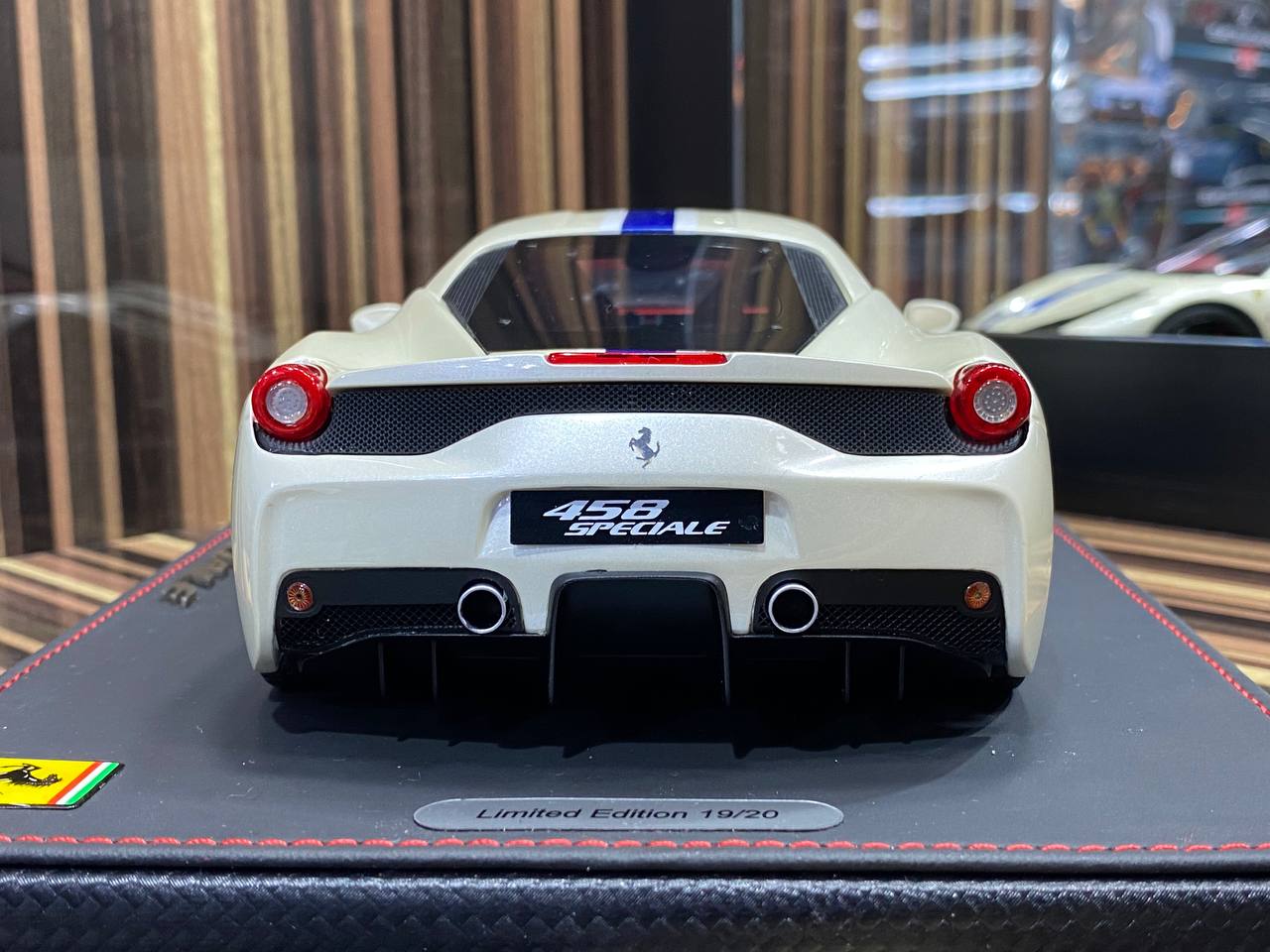 1/18 Resin Ferrari 458 Speciale White BBR Scale Model Car