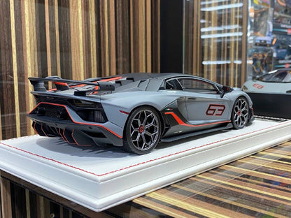1/18 Resin Lamborghini Aventador SVJ Matt Grey by Davis & Giovanni