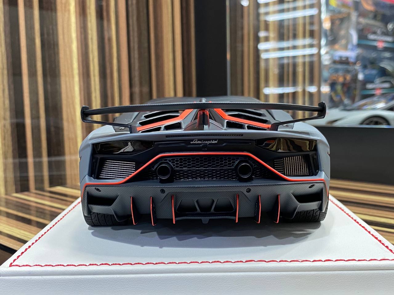 1/18 Resin Lamborghini Aventador SVJ Matt Grey by Davis & Giovanni