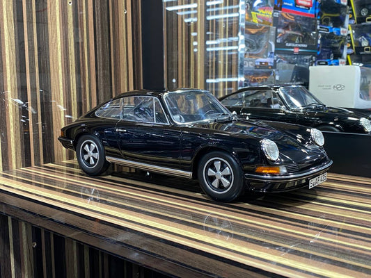 1/18 Diecast Porsche 911 S 1972 Black Norev Scale Model Car|Sold in Dturman.com Dubai UAE.