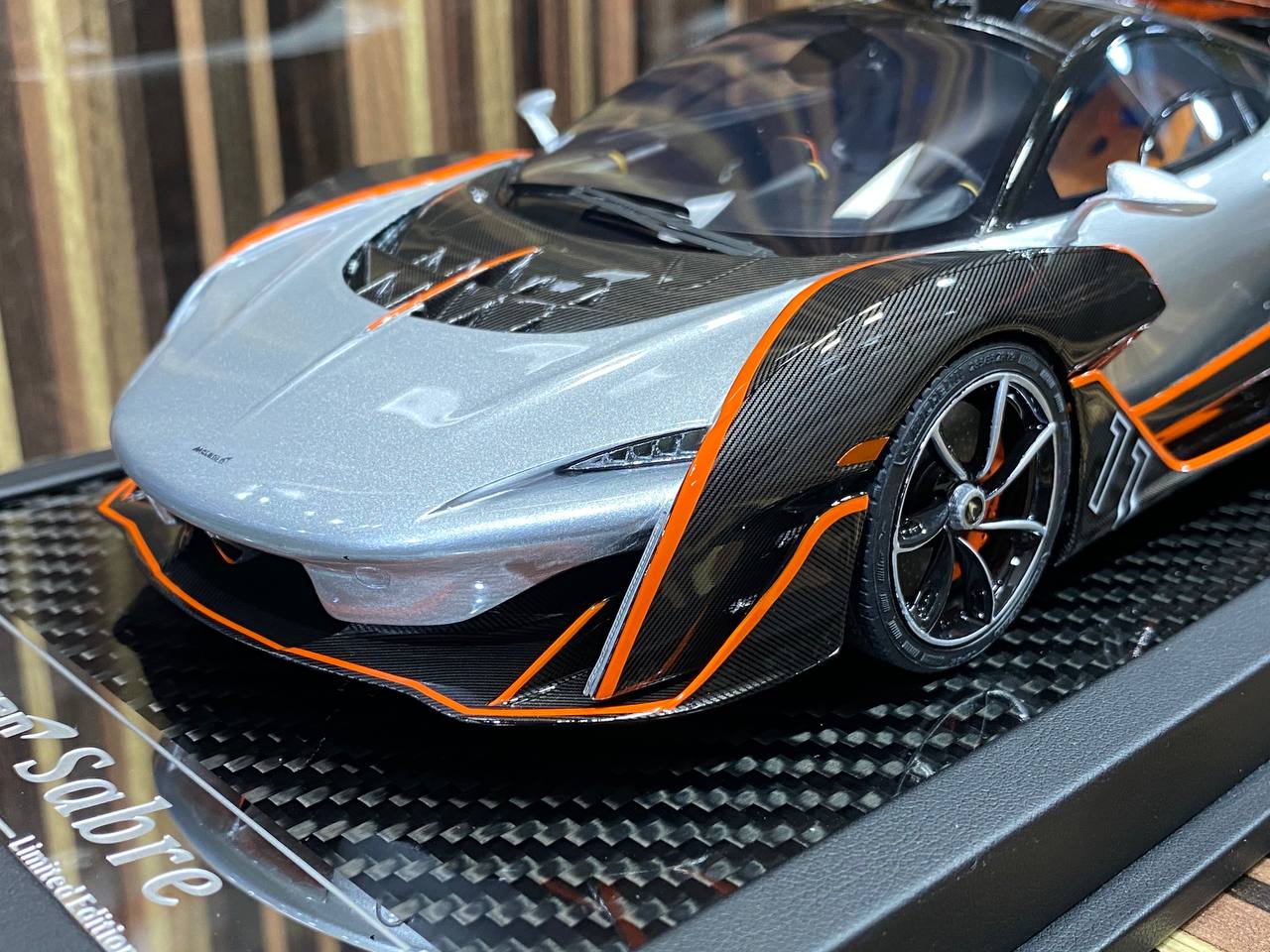 1/18 Resin McLaren Sabre Silver Model Car by VIP Models|Sold in Dturman.com Dubai UAE.