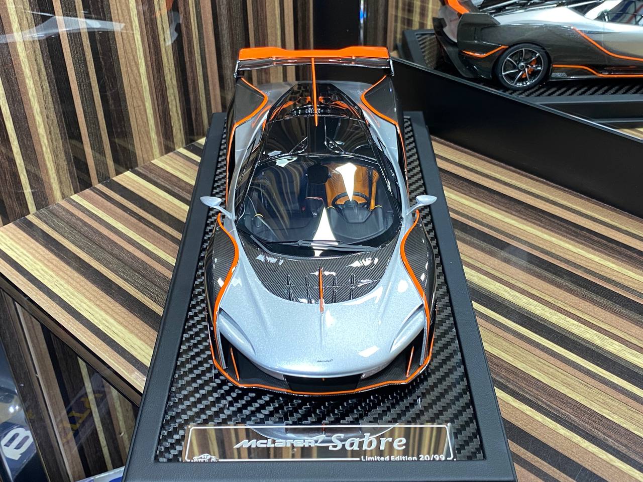 1/18 Resin McLaren Sabre Silver Model Car by VIP Models|Sold in Dturman.com Dubai UAE.