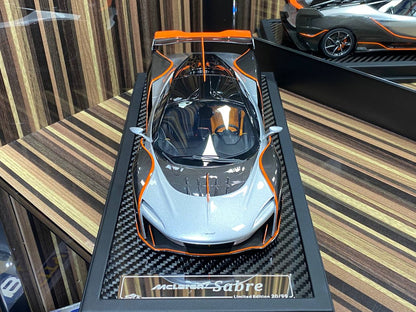 1/18 Resin McLaren Sabre Silver Model Car by VIP Models|Sold in Dturman.com Dubai UAE.