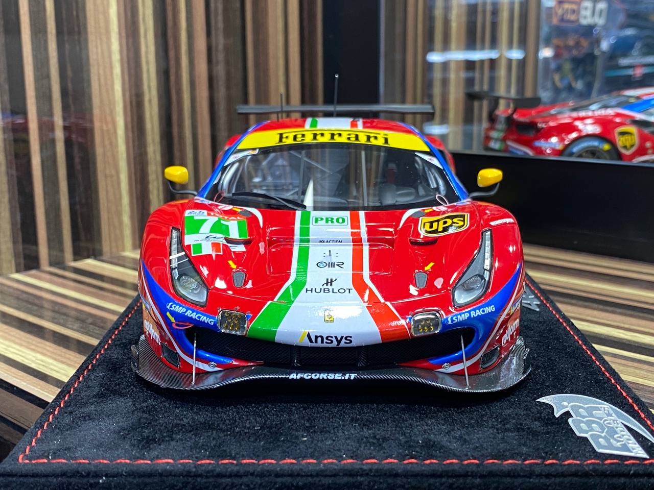 1/18 Diecast Ferrari 488 GTE Le Mans 2020 BBR Scale Model Car