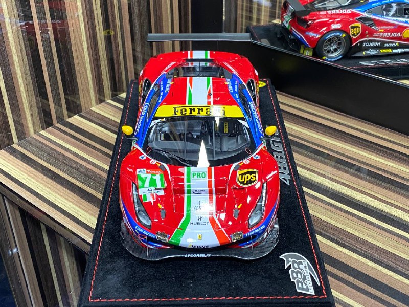 1/18 Diecast Ferrari 488 GTE Le Mans 2020 BBR Scale Model Car