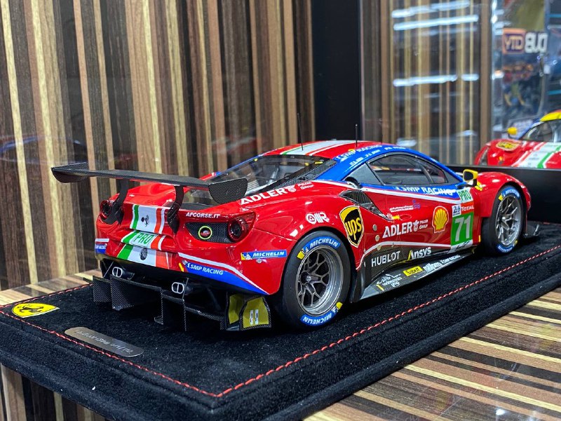 1/18 Diecast Ferrari 488 GTE Le Mans 2020 BBR Scale Model Car