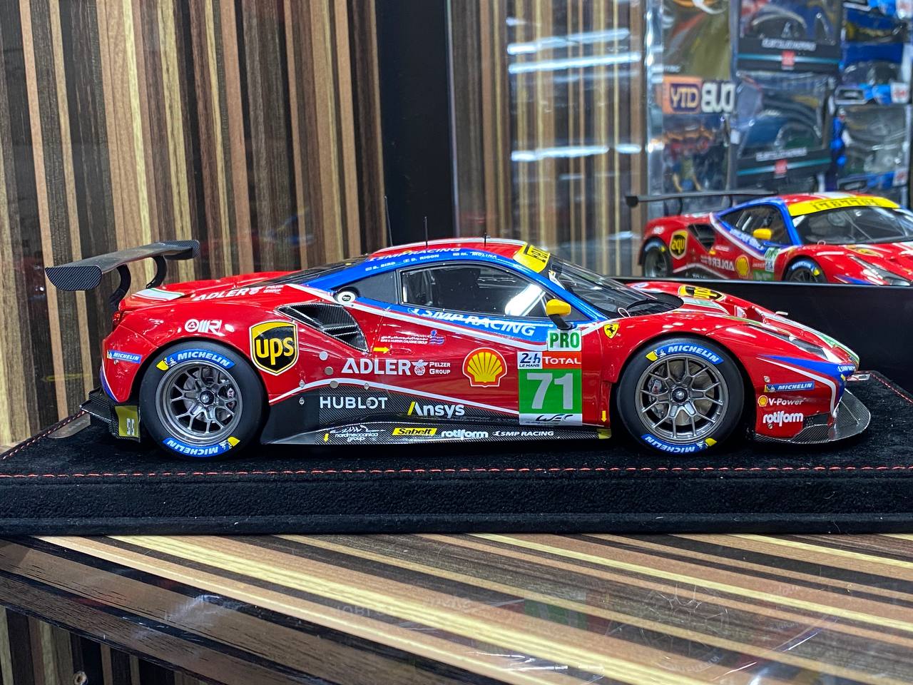 1/18 Diecast Ferrari 488 GTE Le Mans 2020 BBR Scale Model Car