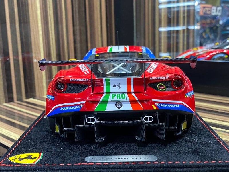 1/18 Diecast Ferrari 488 GTE Le Mans 2020 BBR Scale Model Car