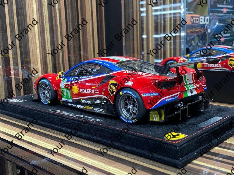 1/18 Diecast Ferrari 488 GTE Le Mans 2020 BBR Scale Model Car