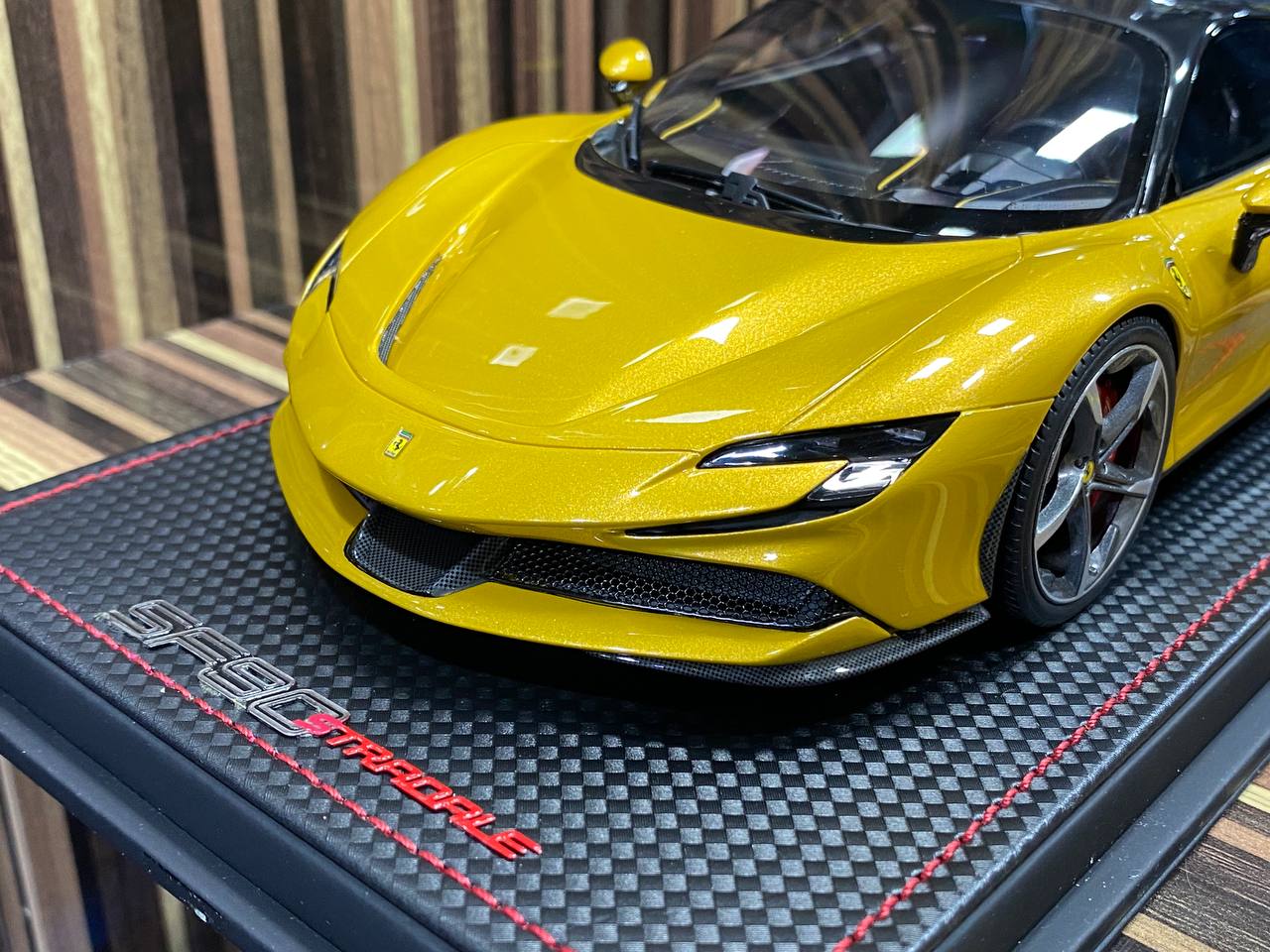 1/18 Ferrari SF90 Stradale Yellow Model car by MR|Sold in Dturman.com Dubai UAE.