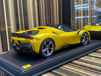 1/18 Ferrari SF90 Stradale Yellow Model car by MR|Sold in Dturman.com Dubai UAE.