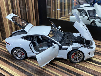 1/18 Diecast Jaguar F-Type R White AutoArt Scale Model Car|Sold in Dturman.com Dubai UAE.