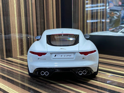 1/18 Diecast Jaguar F-Type R White AutoArt Scale Model Car|Sold in Dturman.com Dubai UAE.