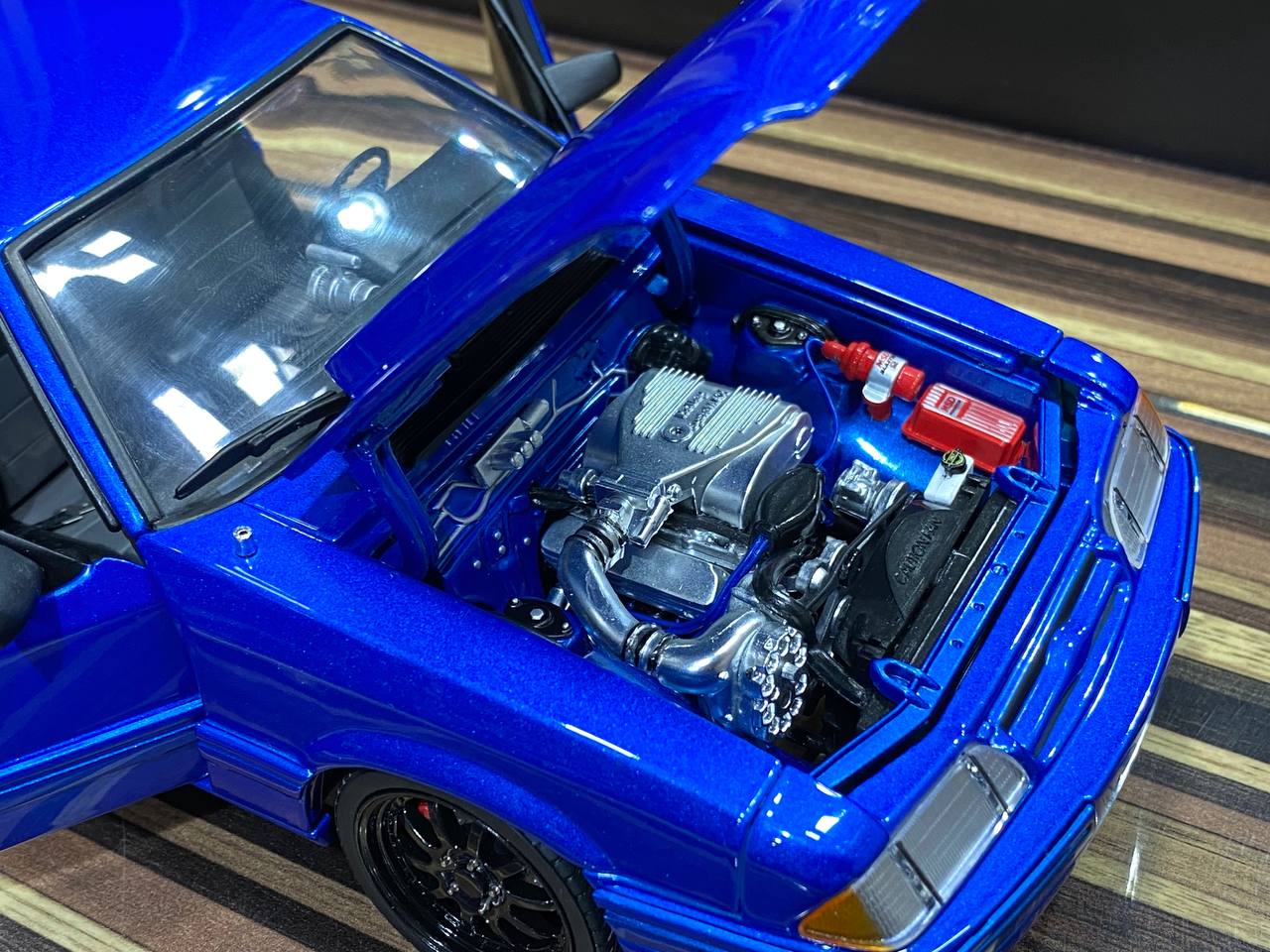 1/18 Ford Mustang 1990 blue by GMP Model Car|Sold in Dturman.com Dubai UAE.