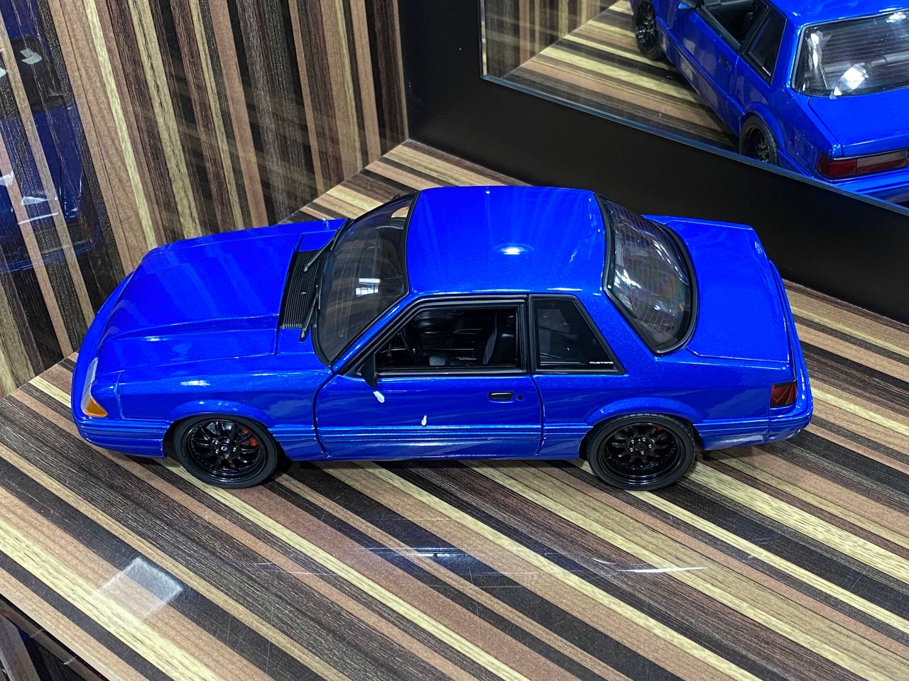 1/18 Ford Mustang 1990 blue by GMP Model Car|Sold in Dturman.com Dubai UAE.