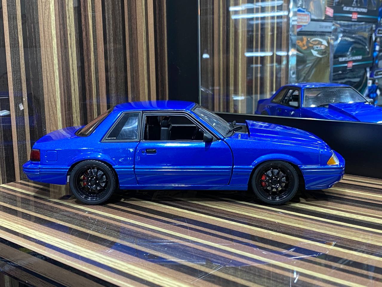 1/18 Ford Mustang 1990 blue by GMP Model Car|Sold in Dturman.com Dubai UAE.