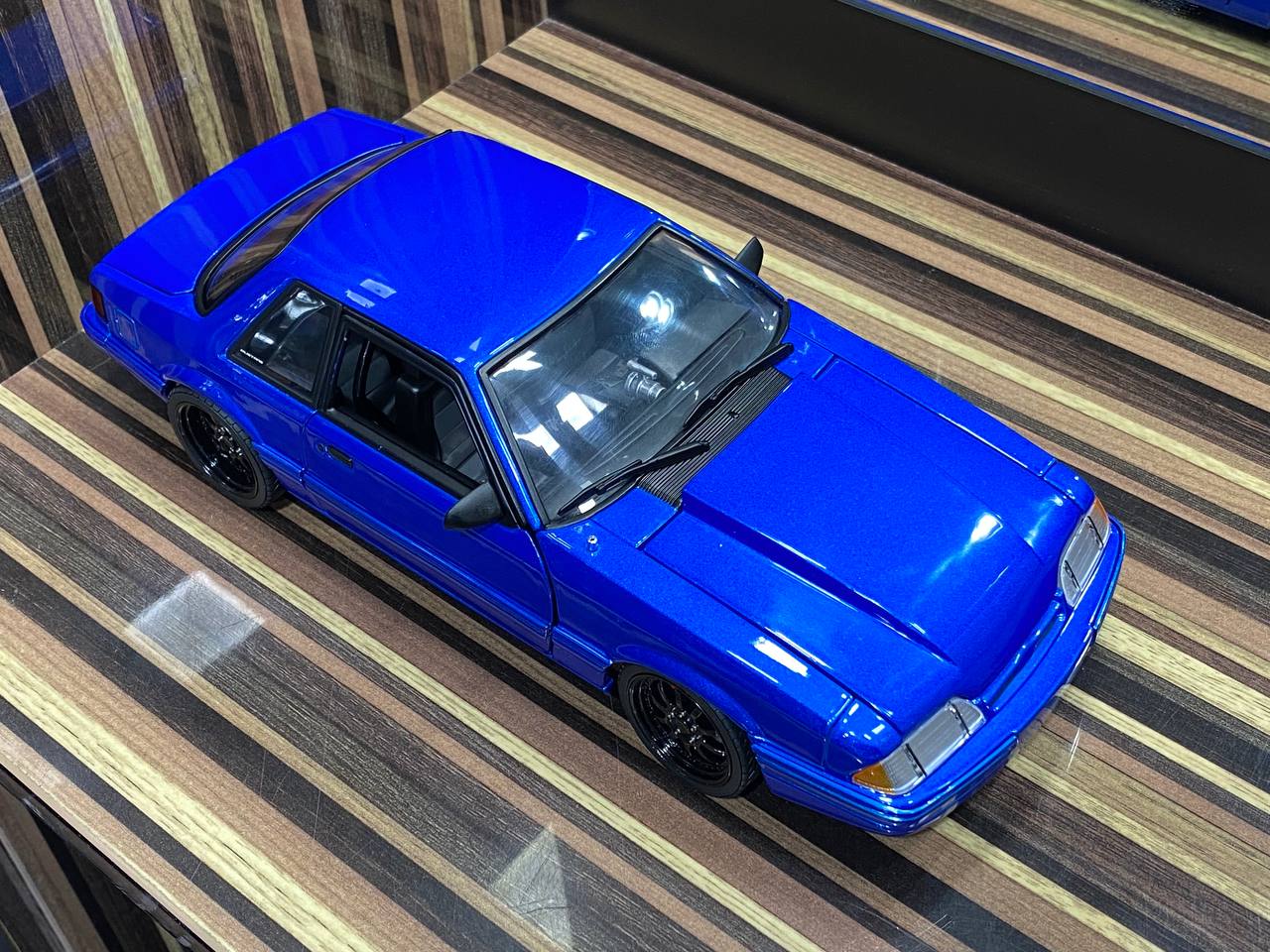 1/18 Ford Mustang 1990 blue by GMP Model Car|Sold in Dturman.com Dubai UAE.