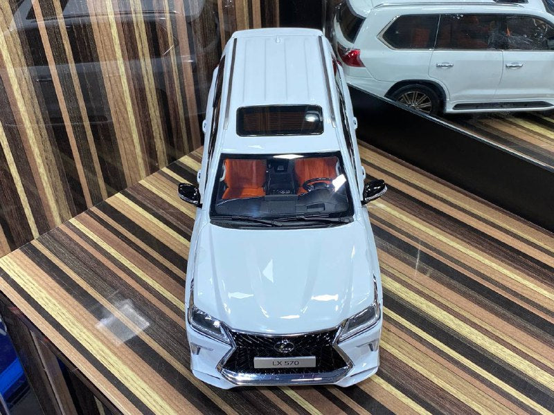 1/18 Diecast Lexus LX570 White by LCD|Sold in Dturman.com Dubai UAE.