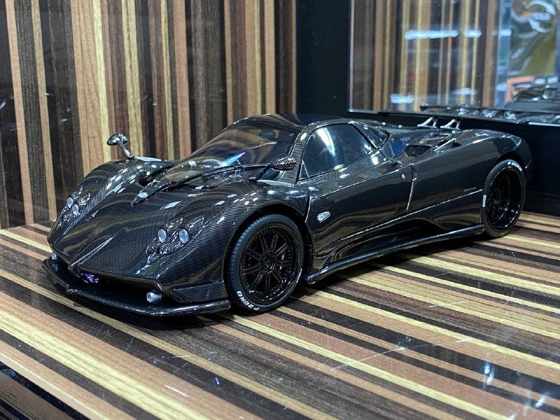 1/18 diecast Pagani Zonda F Carbon Black Almost Real Scale Model Car|Sold in Dturman.com Dubai UAE.
