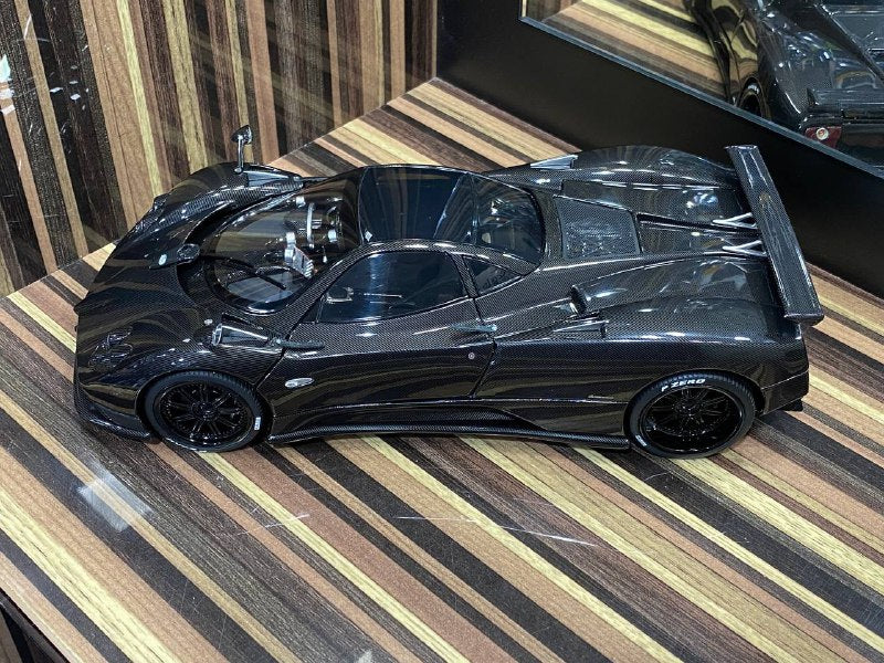 1/18 diecast Pagani Zonda F Carbon Black Almost Real Scale Model Car|Sold in Dturman.com Dubai UAE.