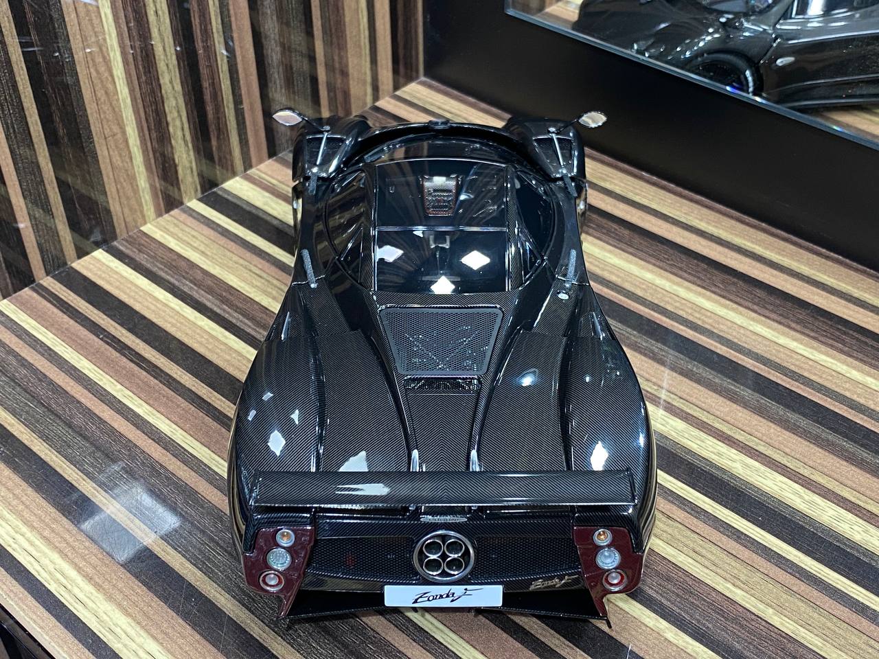 1/18 diecast Pagani Zonda F Carbon Black Almost Real Scale Model Car|Sold in Dturman.com Dubai UAE.
