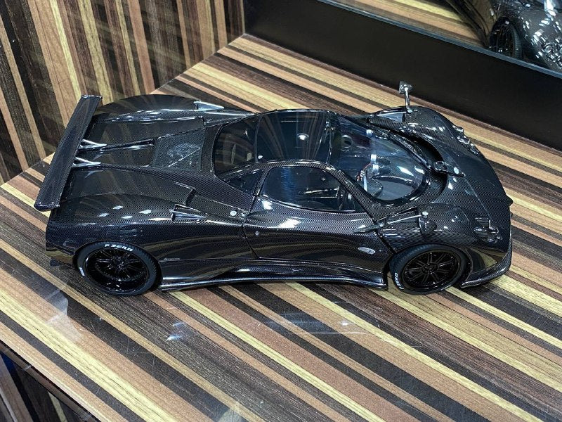 1/18 diecast Pagani Zonda F Carbon Black Almost Real Scale Model Car|Sold in Dturman.com Dubai UAE.