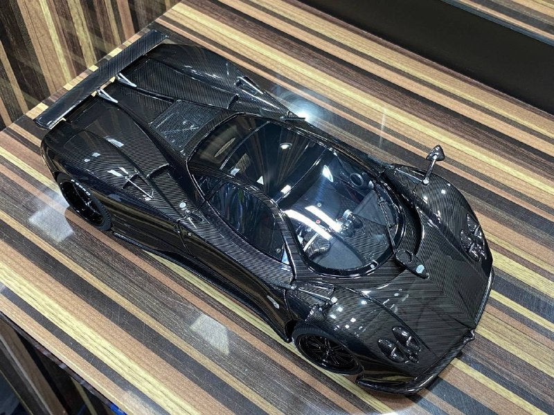 1/18 diecast Pagani Zonda F Carbon Black Almost Real Scale Model Car|Sold in Dturman.com Dubai UAE.
