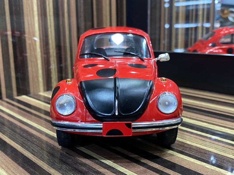 1/18 Diecast Volkswagen Beetle Kafer 1303 "Marienkafer" Red Solido Model Car|Sold in Dturman.com Dubai UAE.