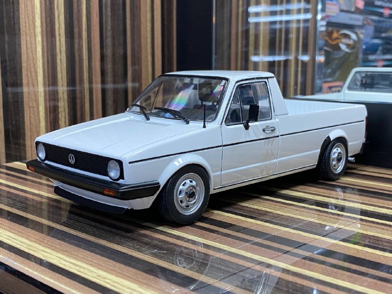 1/18 Diecast Volkswagen Caddy Solido White Miniature Model Car|Sold in Dturman.com Dubai UAE.