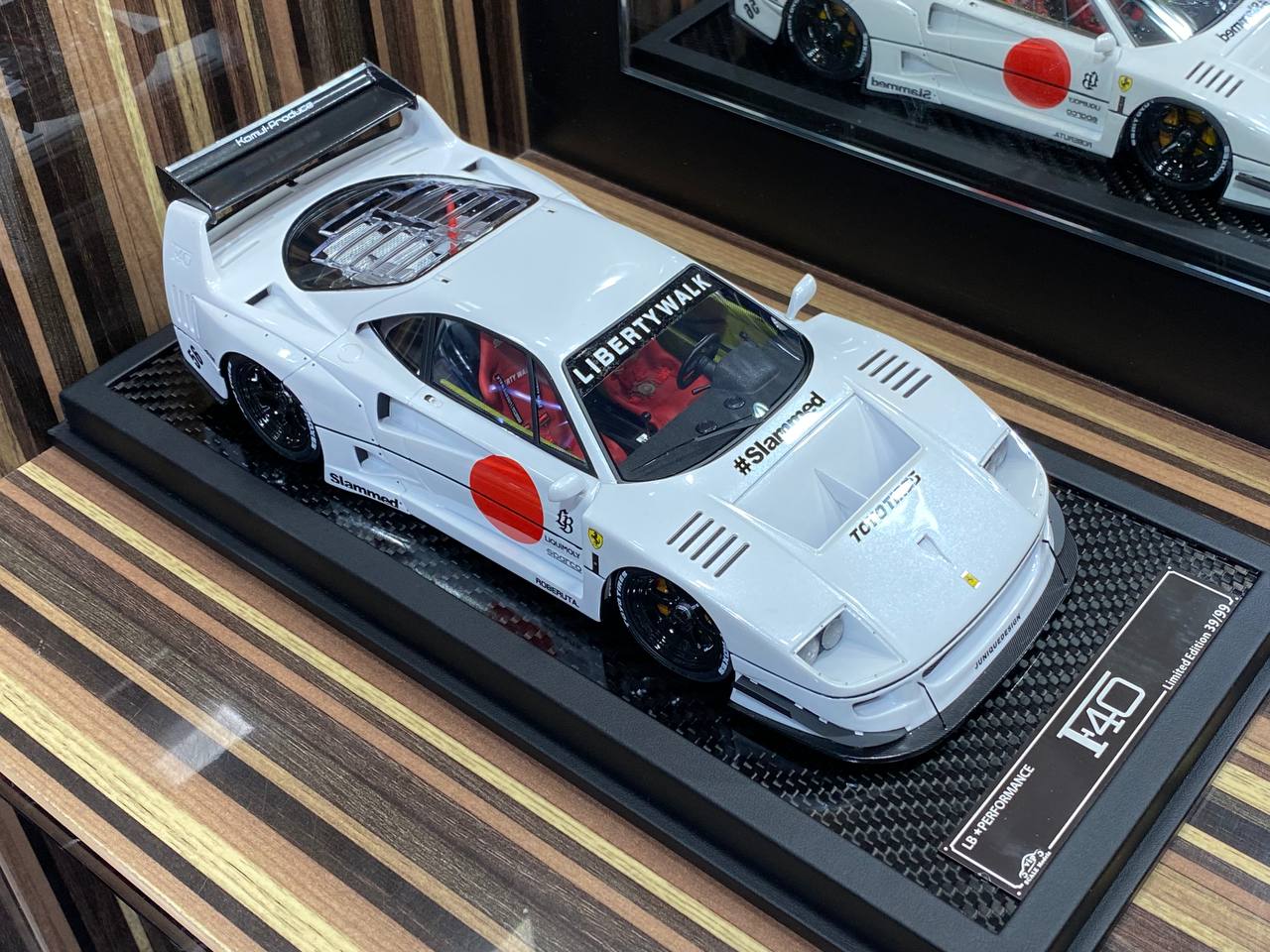 1/18 Ferrari F40 LB Performance White by VIP Models|Sold in Dturman.com Dubai UAE.