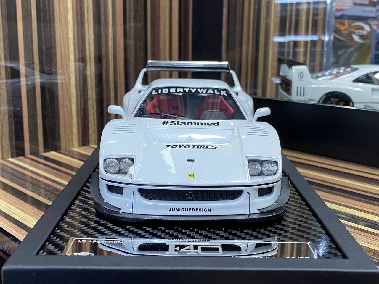 1/18 Ferrari F40 LB Performance White by VIP Models|Sold in Dturman.com Dubai UAE.