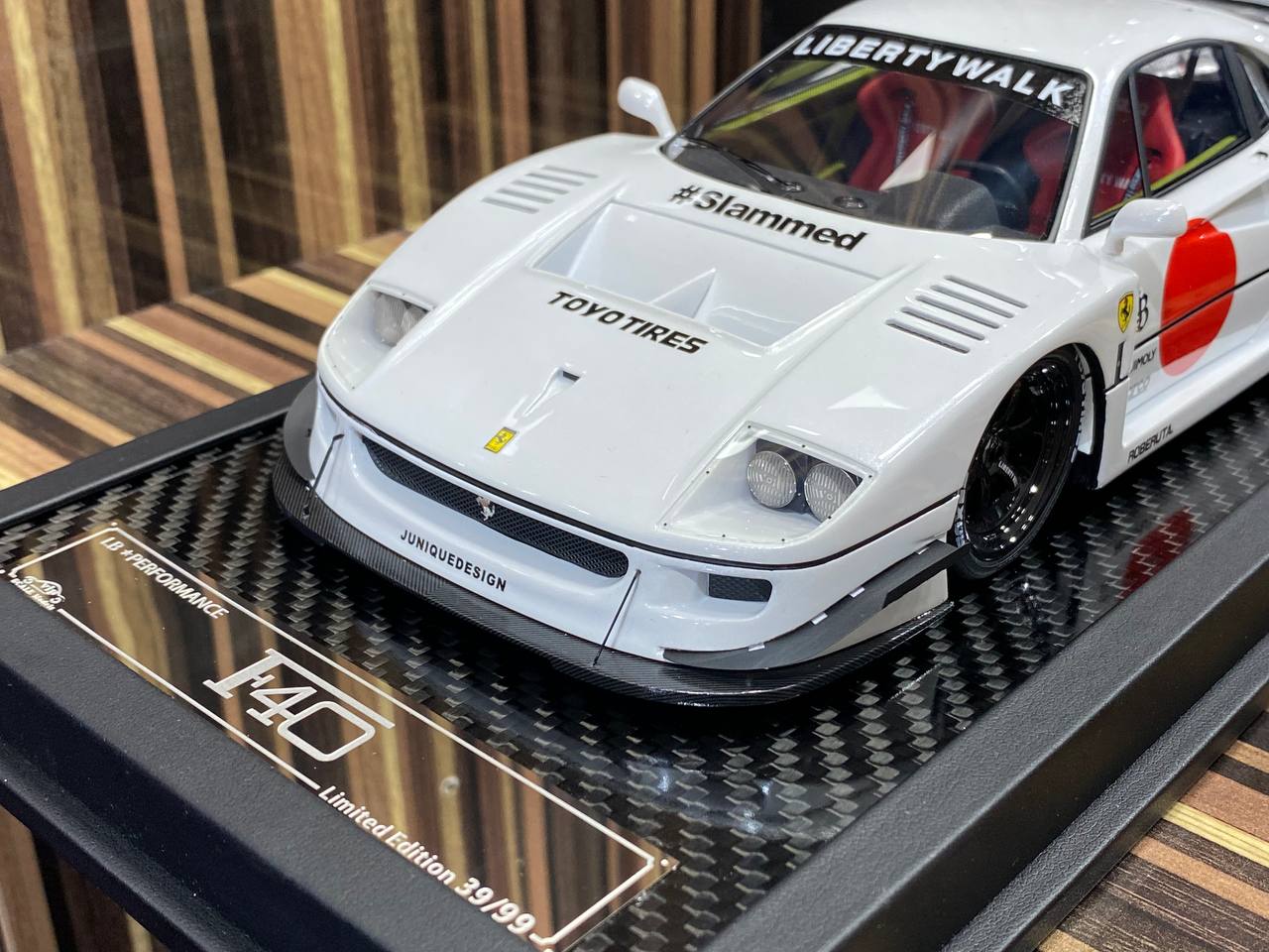 1/18 Ferrari F40 LB Performance White by VIP Models|Sold in Dturman.com Dubai UAE.