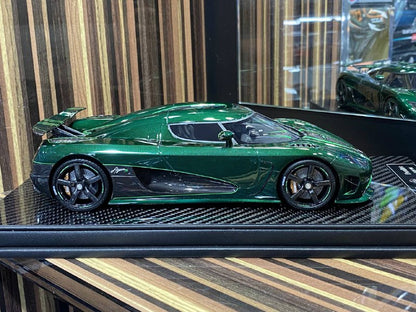 1/18 Diecast Koenigsegg Agera S Fronti Art Green Carbon Miniature Car|Sold in Dturman.com Dubai UAE.
